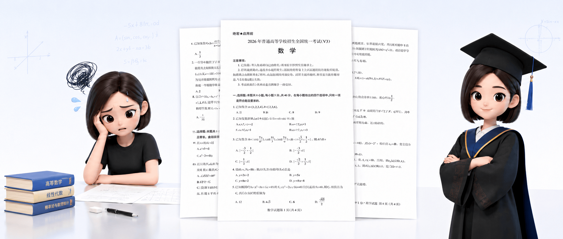 難上熱搜的高考數學,我拿ChatGPT和豆包PK了一把!