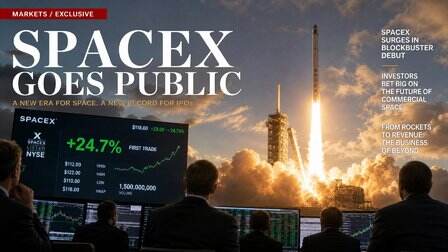 史上最大IPO今晚掛牌:SpaceX估值1.77萬億美元,資本為太空基建定價